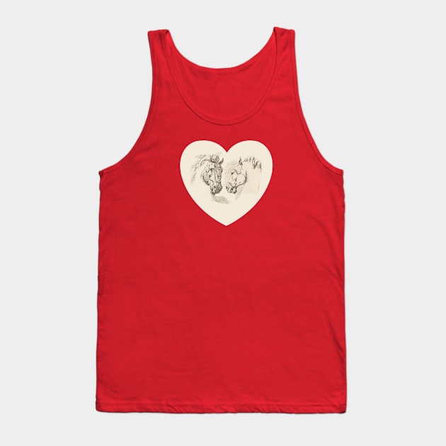 I LOVE HORSES Tank Top by Biophilia